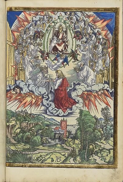 The 24 elders before the throne. From the Apocalypse (Revelation of John), 1511. Creator: Dürer, Albrecht (1471-1528)