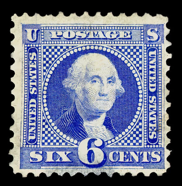 6c Washington re-issue single, 1875. Creator: National Bank Note Company