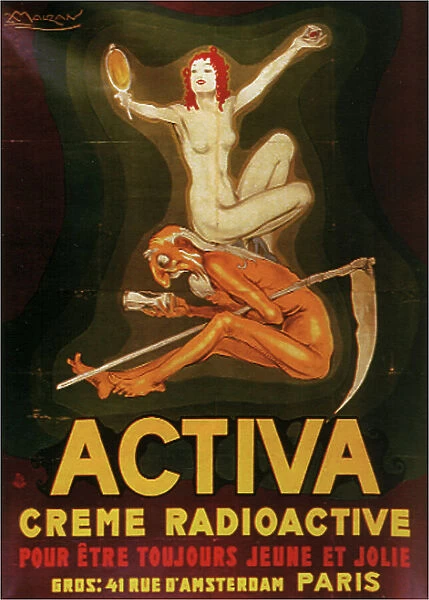 Activa, creme radioactive, 1921. Creator: Mauzan, Achille (1883-1952)