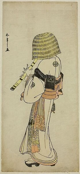 The Actor Nakamura Nakazo I as Kakogawa Honzo in Komuso Attire in the Play Kanadehon... c. 1783. Creator: Shunsho