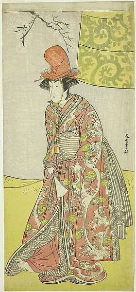 The Actor Segawa Kikunojo III (?) or Segawa Otome (?) as a Shirabyoshi Dancer in Musume... c. 1783. Creator: Shunsho
