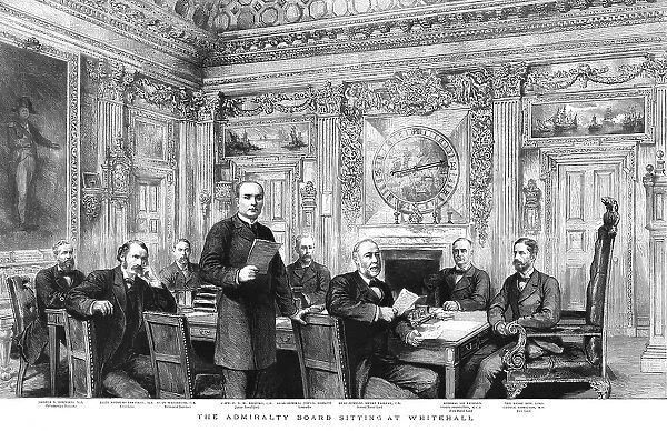 The Admiralty Board Sitting at Whitehall, 1890. Creator: Unknown