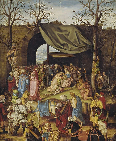 The Adoration of the Magi, c16th century. Creator: Unknown