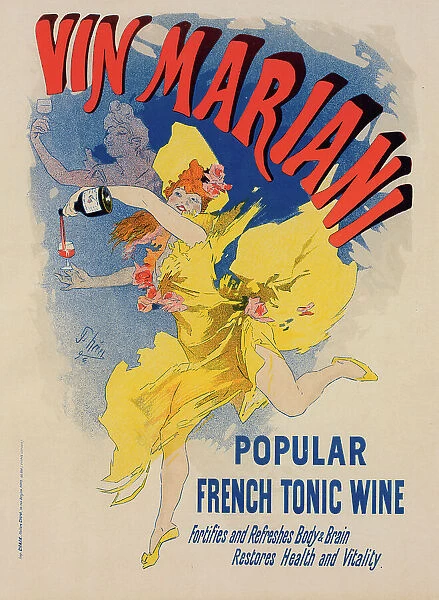 Affiche pour le 'Vin Mariani'. c1897. Creator: Jules Cheret. Affiche pour le 'Vin Mariani'. c1897. Creator: Jules Cheret