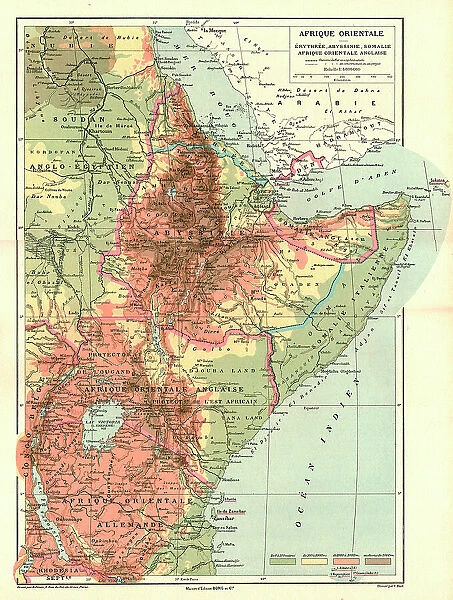 Afrique Orientale; Le Nord-Est Africain, 1914. Creator: Unknown