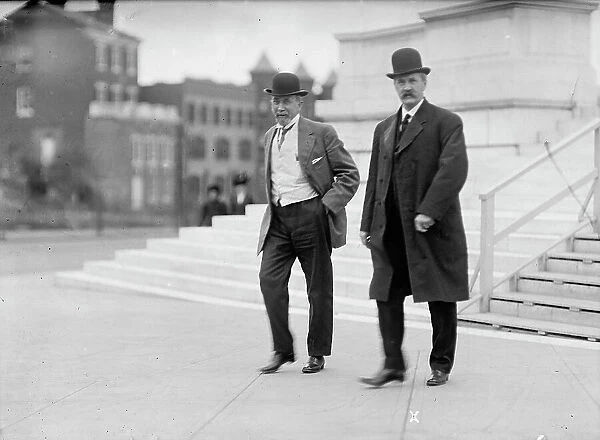 Albert Baird Cummins, Governor of Iowa, (Right), 1911. Creator: Harris & Ewing. Albert Baird Cummins, Governor of Iowa, (Right), 1911. Creator: Harris & Ewing