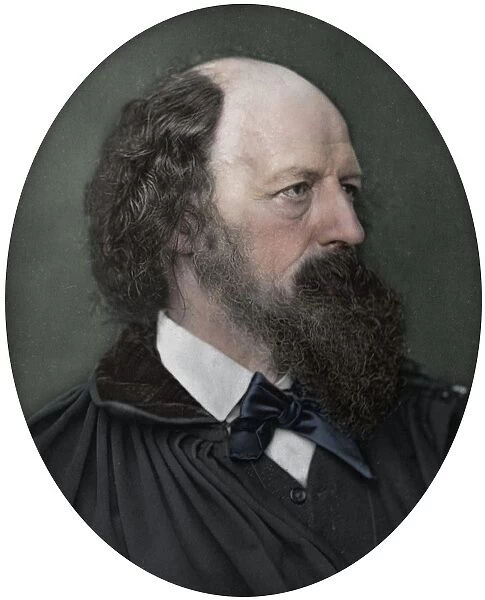 Alfred Tennyson, DCL, FRS, English Poet Laureate, 1883. Artist: Lock & Whitfield
