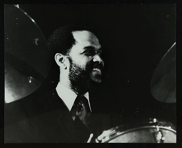 American drummer Billy Higgins at the Bracknell Jazz Festival, Berkshire, 1983. Artist