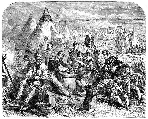 The amusement of the soldiers before Sevastopol, 1855