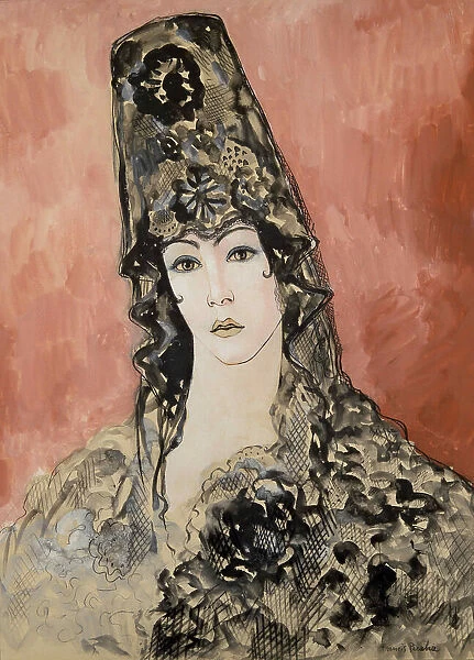 Andalouse (Espagnole a la mantille), 1923-1925. Creator: Picabia, Francis (1879-1953)