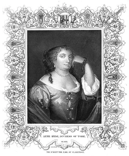 Anne Hyde, Duchess of York. Artist: P Lightfoot
