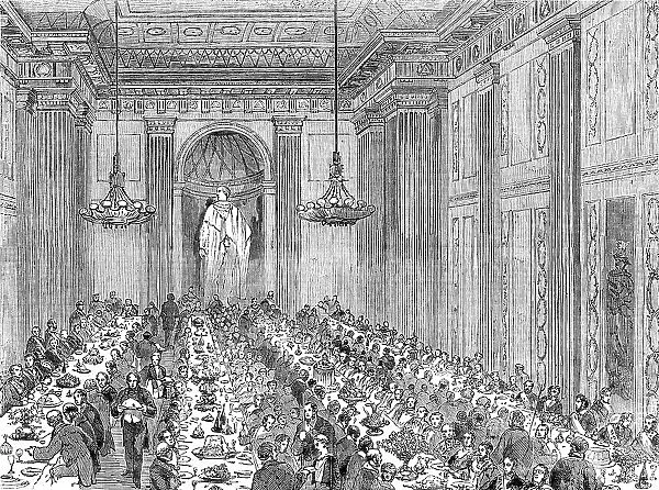 Anniversary Dinner of the Royal Masonic Institution for Boys, 1856. Creator: Unknown