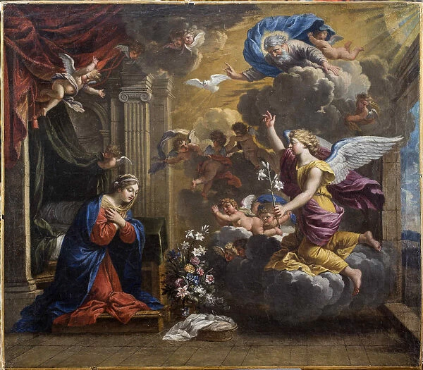 The Annunciation. Creator: Poerson, Charles (1609-1667)