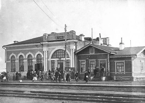 Anzherskaya railway station, 1911. Creator: Kozlov
