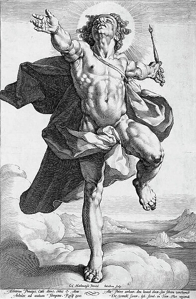 Apollo, c1591. Creator: Jacob Matham