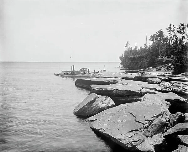 Apostle Islands, L.S. lighthouse landing, Devil's Island, c1898. Creator: Unknown