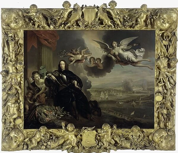 The Apotheosis of Cornelis de Witt, with the Dutch Raid on the Medway in the background, 1667-1700. Creator: Anon