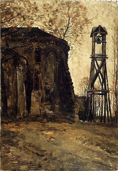 Apse of Saint-Pierre-de-Montmartre church, c1885. Creator: Edmond Charles Joseph Yon