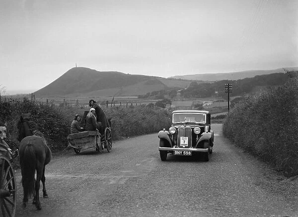 Armstrong-Siddeley saloon of FN Morgan competing in the South Wales Auto Club Welsh Rally