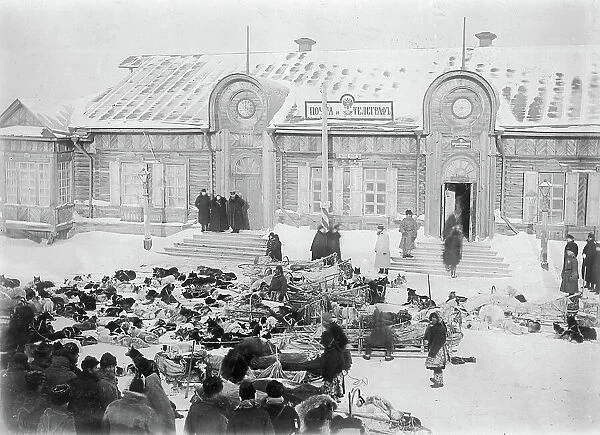 Arrival of Winter Mail, 1890. Creator: Ivan Nikolaevich Krasnov
