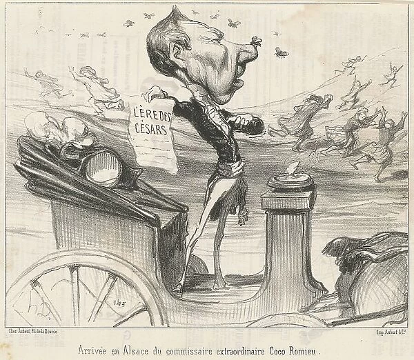 Arrivée en Alsace du commissaire... 19th century. Creator: Honore Daumier
