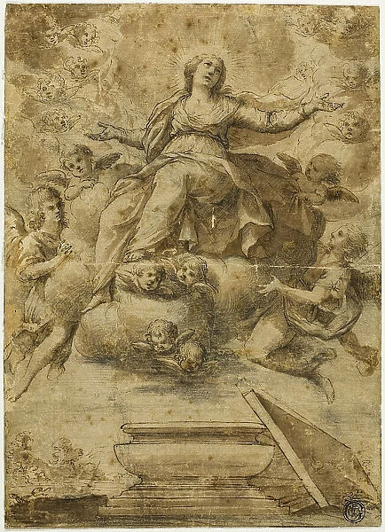 Assumption of the Virgin, n.d. Creator: School of Carlo Maratti Italian, 1612-1666