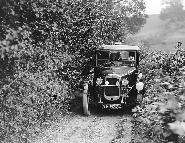Austin 12  /  4 Windsor saloon taking part in the North West London Motor Club Trial, 1 June 1929