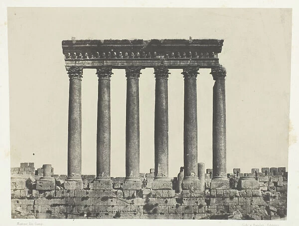 Baalbeck (Heliopolis), Colonnade Du Temple Du Soleil;Syrie, 1849  /  51, printed 1852