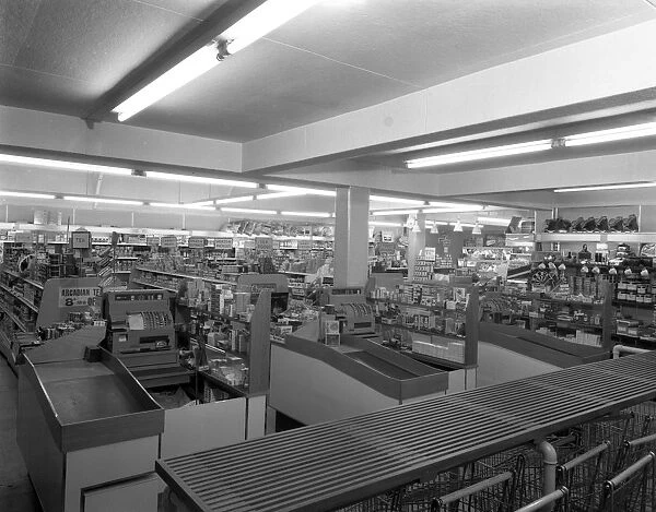 Barnsley Co-op, Park Road branch interior, South Yorkshire, 1961