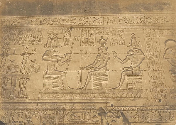 Bas-reliefs de la facade du Temple de Denderah (Tentyris), 1849-50