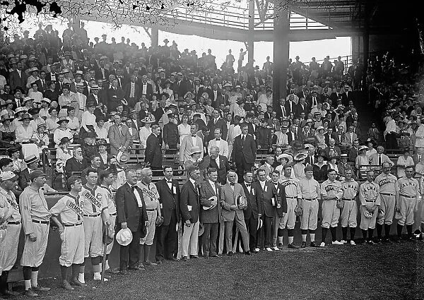 Baseball, Congressional - Teams And Crowd: Byrnes, James Francis, Rep. from South Carolina... 1917. Creator: Harris & Ewing. Baseball, Congressional - Teams And Crowd: Byrnes, James Francis, Rep. from South Carolina... 1917