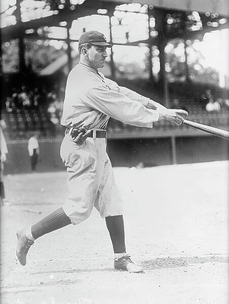 Baseball, Professional - Cleveland Players, Napoleon Lajorie, 1914. Creator: Harris & Ewing. Baseball, Professional - Cleveland Players, Napoleon Lajorie, 1914. Creator: Harris & Ewing