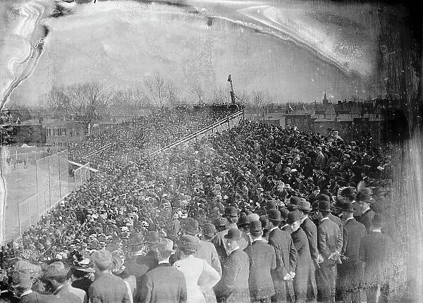 Baseball, Professional - View During Game, 1911. Creator: Harris & Ewing. Baseball, Professional - View During Game, 1911. Creator: Harris & Ewing
