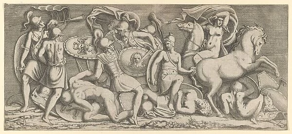 Battle of Amazons, 1547. Creator: Leon Davent