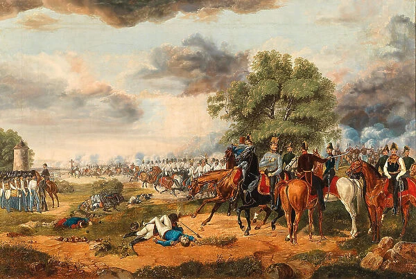 The Battle of Mortara on March 21, 1849. Creator: Adam, Albrecht, (1786-1862)