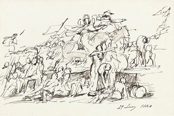 Battle Scene, 1840. Creator: David Wilkie