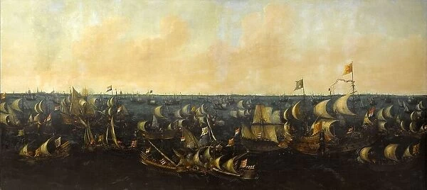 The Battle of the Zuider Zee, 6 October 1573, 1621. Creator: Abraham de Verwer