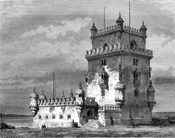 Belem Tower, Lisbon, Portugal, 19th century. Artist: Therond