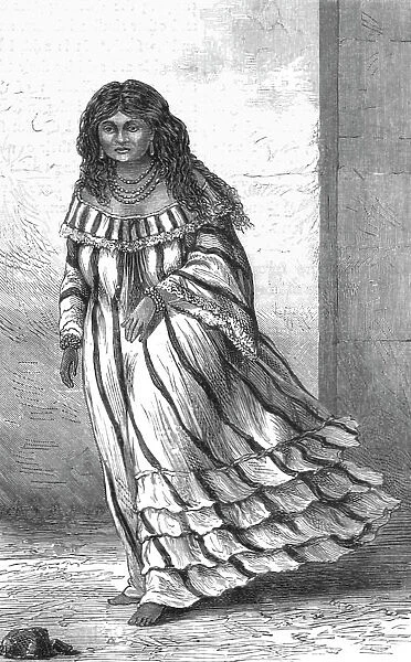The belle of the Guajiro village; A Visit to the Guajiro Indians of Maracaibo, Venezuela, 1875. Creator: A Goering