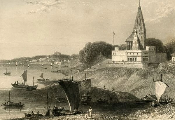 The Bernar Pagoda, Benares, 1835. Creator: William Daniell