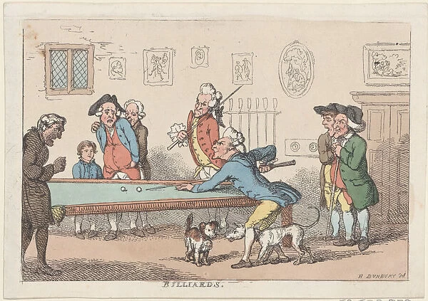 Billiards, after 1803. after 1803. Creator: Anon