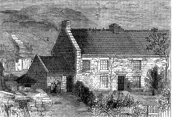The Birthplace of Mr. Robert Stephenson, M.P. C.E. 1858. Creator: Unknown