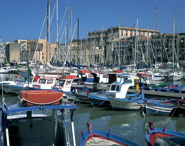 Boats, The Old Fort, La Cala, Palermo, Sicily, Italy