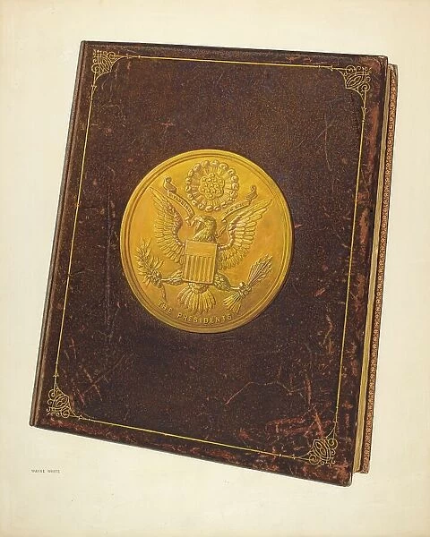 Book with U.S. Seal on Cover, c. 1941. Creator: Wayne White