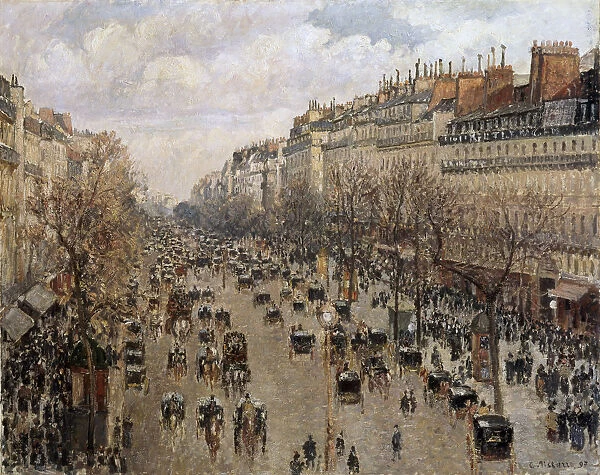 Boulevard Montmartre in Paris, 1897. Artist: Camille Pissarro