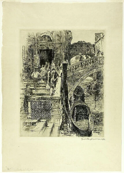 The Bridge of Sighs, 1883. Creator: Frank Duveneck