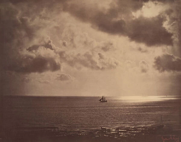 Brig on the Water, 1856. Creator: Gustave Le Gray