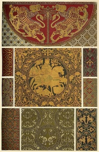 Byzantine weaving and embroidery, (1898). Creator: Unknown