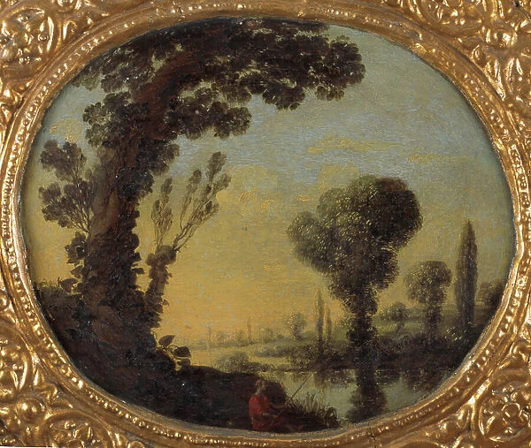 Calm Water with Trees, c17th century. Creator: Unknown