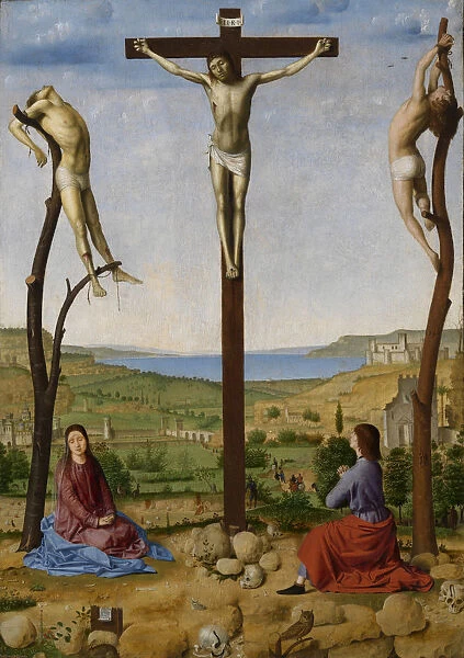 Calvary, Second Half of the 15th cen Artist: Antonello da Messina (ca 1430-1479)